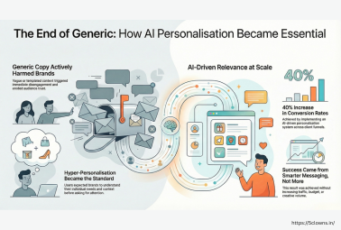 Artificial Intelligence Robot Analyzing Marketing Data
